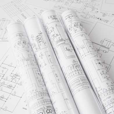 Various patents on a table