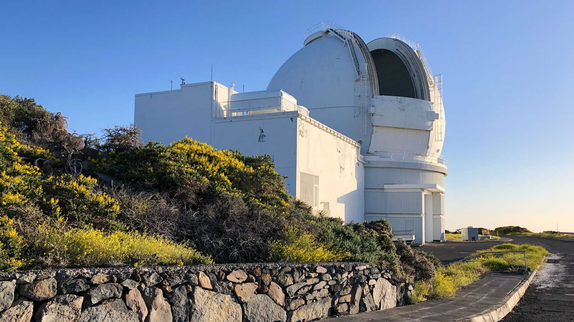 The William Herschel Telescope on the island of La Palma in the Canary Islands