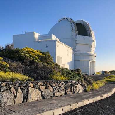 The William Herschel Telescope on the island of La Palma in the Canary Islands